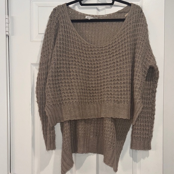 BCBGeneration Cozy Brown Knit Sweater - Picture 1 of 5